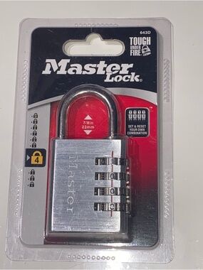 Master Lock 643D 1-9/16 Inch Combination Padlock